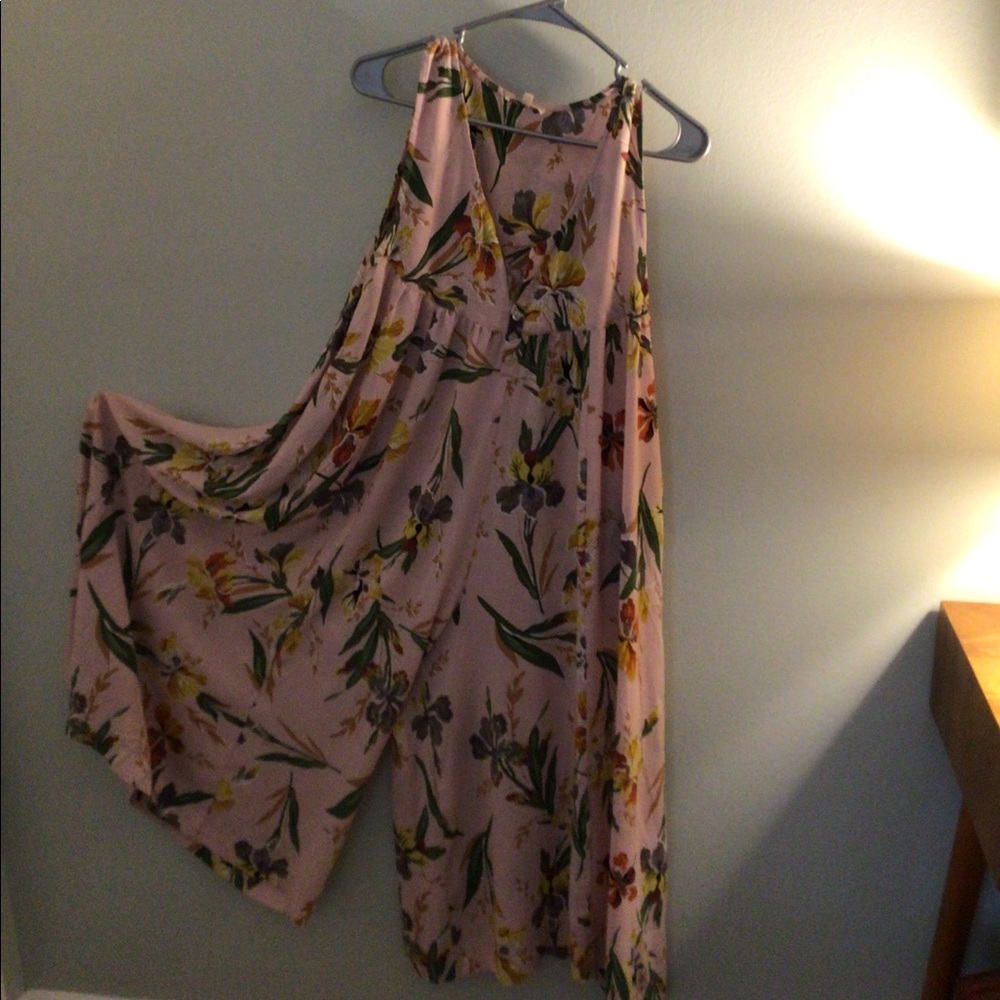 easel Pink Floral romper